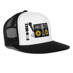 Two Turntables and a Microphone Trucker Cap - white/black