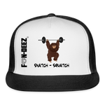 Snatch-Squatch Trucker Cap - white/black