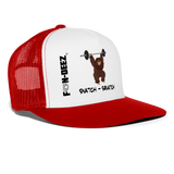 Snatch-Squatch Trucker Cap - white/red