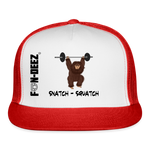 Snatch-Squatch Trucker Cap - white/red