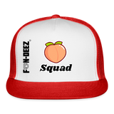 Booty Squad Trucker Hat - white/red