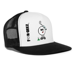 2 Balls 1 Club Trucker Hat - white/black