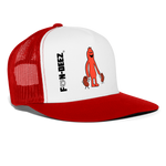 Frank and Beans Trucker Hat - white/red