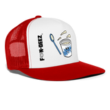 Yogurt Slinger Trucker Hat - white/red