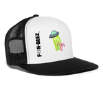 Invader of V Trucker Hat - white/black