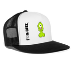 One Eyed Monster Trucker Hat - white/black