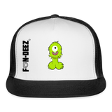 One Eyed Monster Trucker Hat - white/black