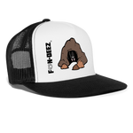 Bat Cave Trucker Hat - white/black