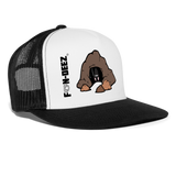 Bat Cave Trucker Hat - white/black