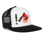 Hatchet Wound Trucker Hat - white/black
