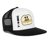 Whisker Biscuit Trucker Hat - white/black