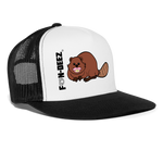 Beaver Lips Trucker Hat - white/black