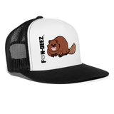 Beaver Lips Trucker Hat - white/black