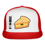 Pie Trucker Hat - white/red