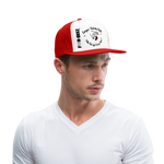 Flicking The Bean Trucker Hat - white/red