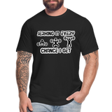 Jerking It Every Chance I Get Unisex T-Shirt - black