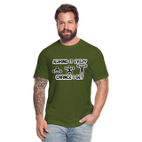 Jerking It Every Chance I Get Unisex T-Shirt - olive