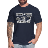 Jerking It Every Chance I Get Unisex T-Shirt - navy