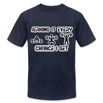 Jerking It Every Chance I Get Unisex T-Shirt - navy