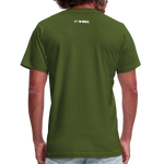 Stop Staring At My Rack Unisex T-Shirt - olive
