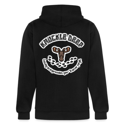 Knuckle Deep Unisex Hoodie - black