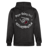 Flicking The Bean Unisex Hoodie - charcoal grey