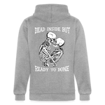 Dead Inside But … Unisex Hoodie - heather gray