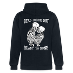 Dead Inside But … Unisex Hoodie - navy