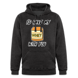 I’d Have My Whey With You Hoodie - charcoal grey