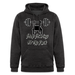 Stop Staring At My Rack Hoodie - charcoal grey