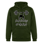 Stop Staring At My Rack Hoodie - forest green