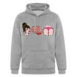 Beauty, Brains, and Booty Gains Hoodie - heather gray